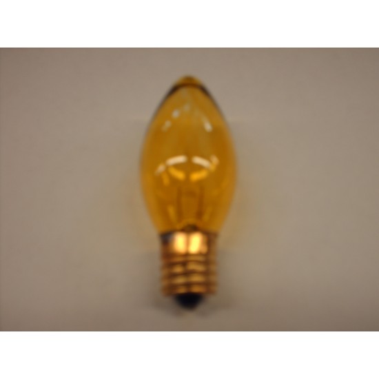 Decorative candle lamp 220V 7W E17 yellow